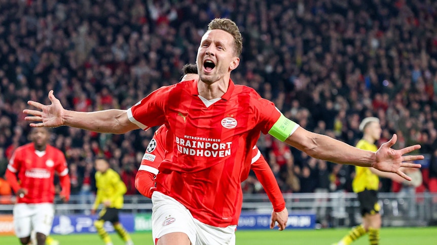 Luuk de Jong beim Torjubel.
