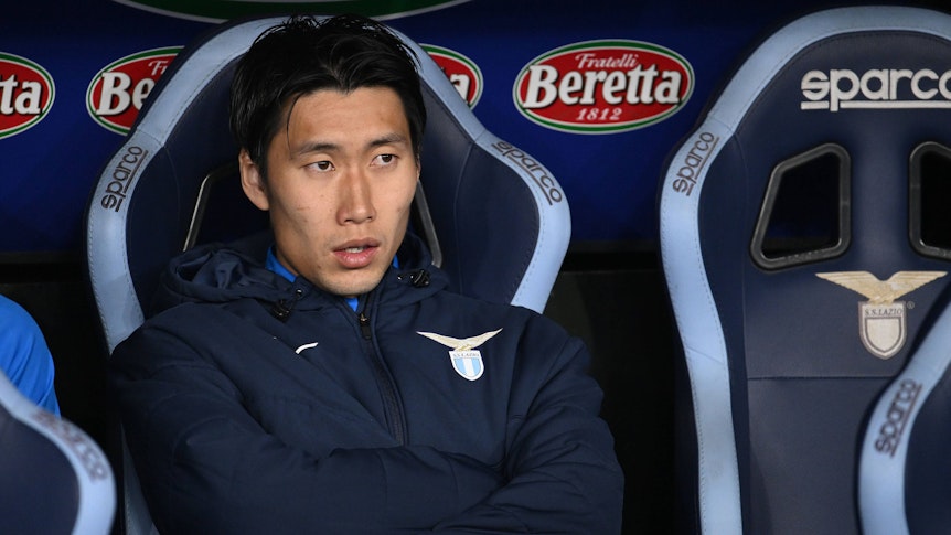 Daichi Kamada auf der Lazio-Bank.
