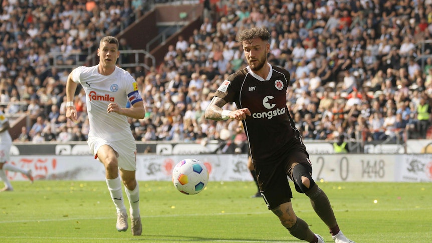 Marcel Hartel und Philipp Sander im Duell.