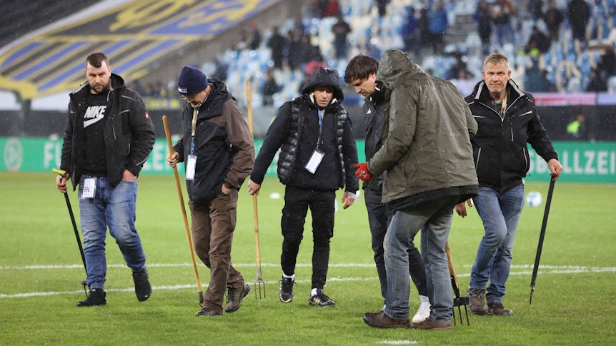 Rasen-Arbeiten in Saarbrücken.
