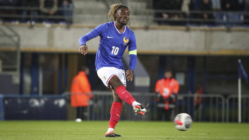 Manu Koné im Frankreich-Trikot.