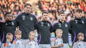 Die U21-Nationalmannschaft vor dem Länderspiel.