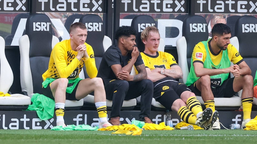Marco Reus auf der BVB-Ersatzbank.