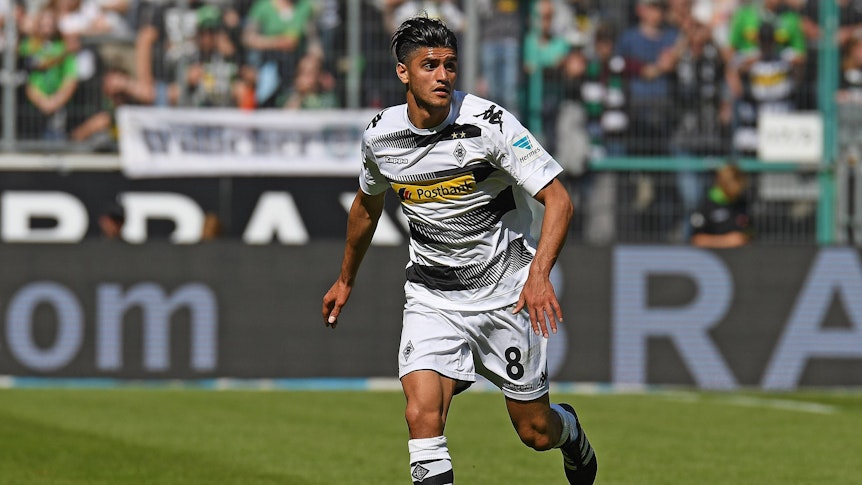 Mo Dahoud im Gladbach-Trikot.