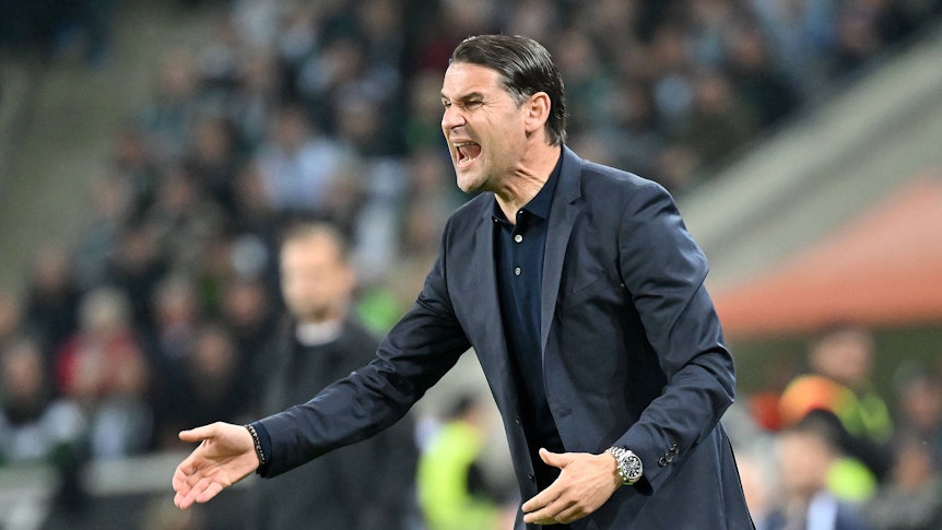 Gerardo Seoane wütend an der Seitenlinie.