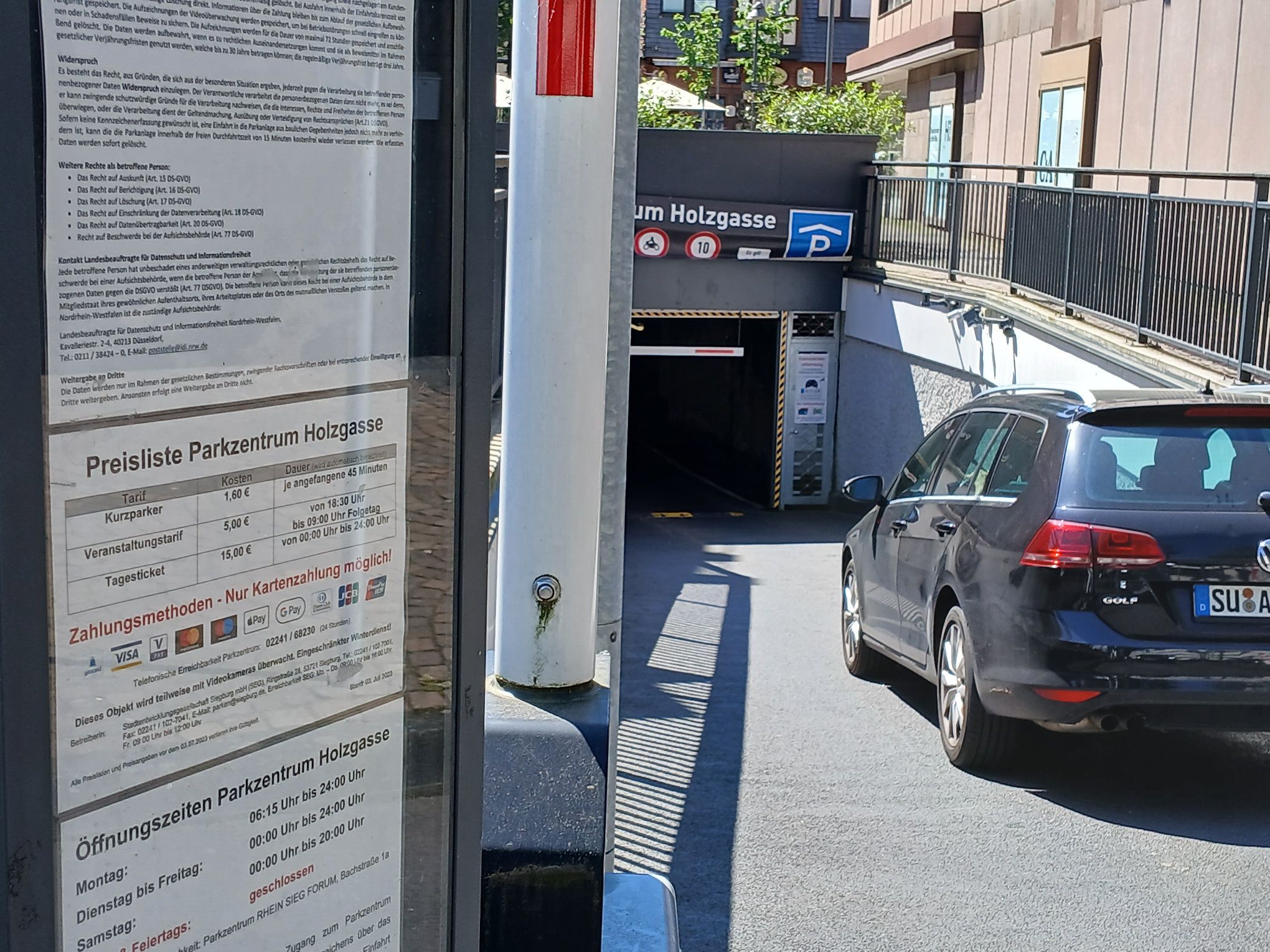 Parken Neben Einfahrt Sichtbehinderung