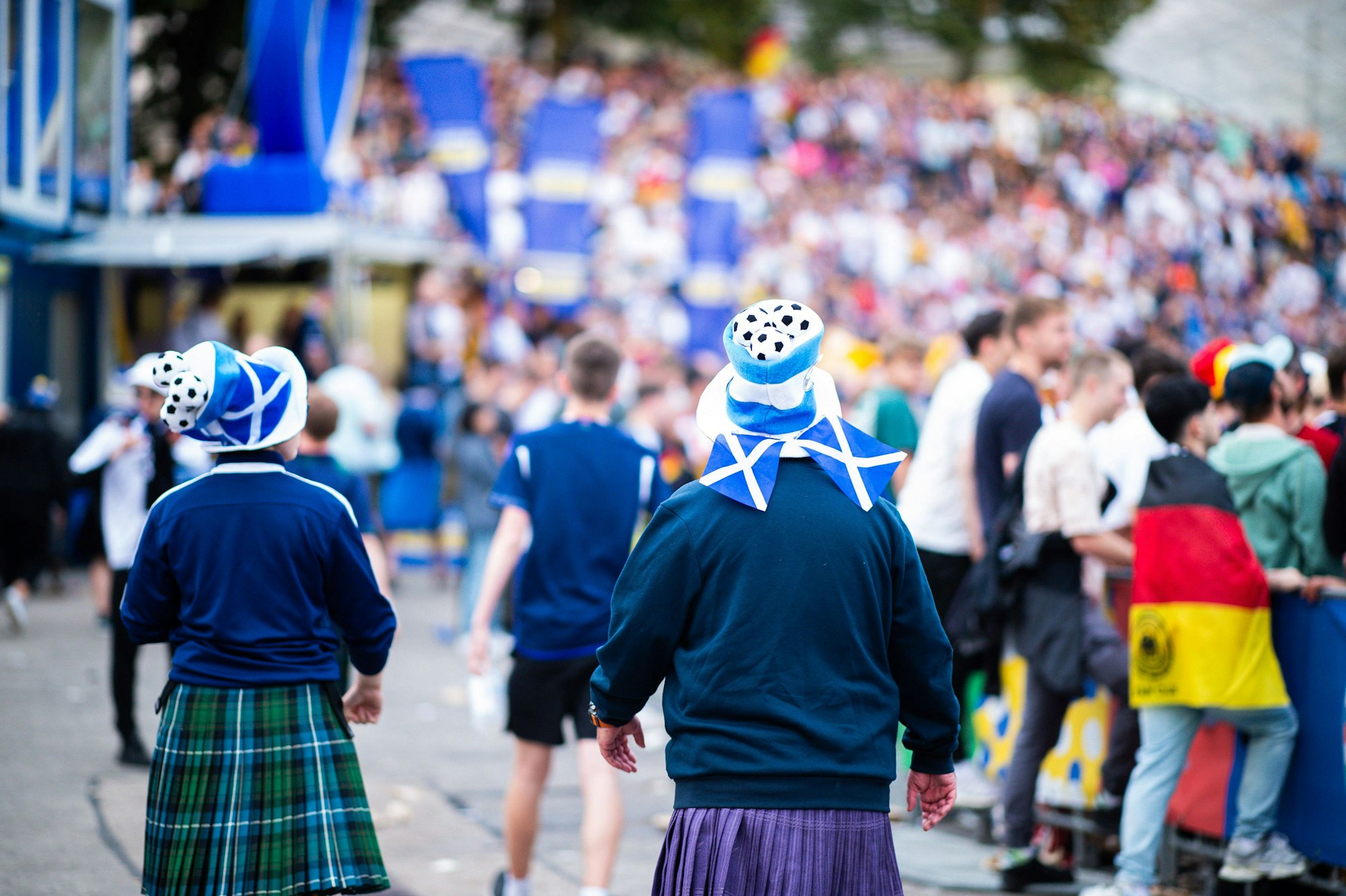 Schottland-Fans bei einem EM-Fanfest.
