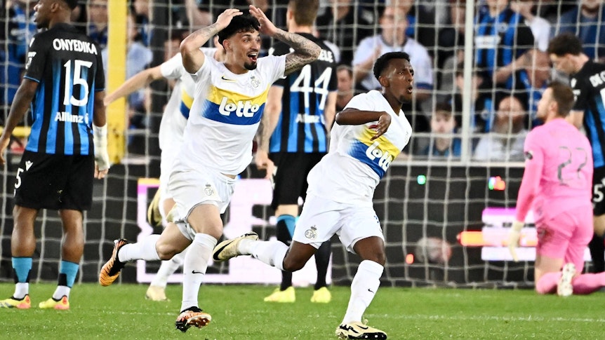 Cameron Puertas jubelt ungläubig.