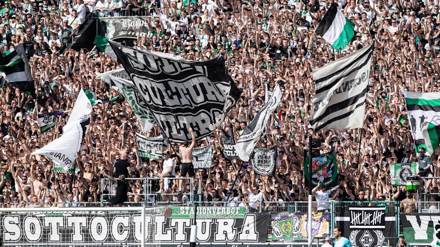 Die Nordkurve im Borussia-Park.