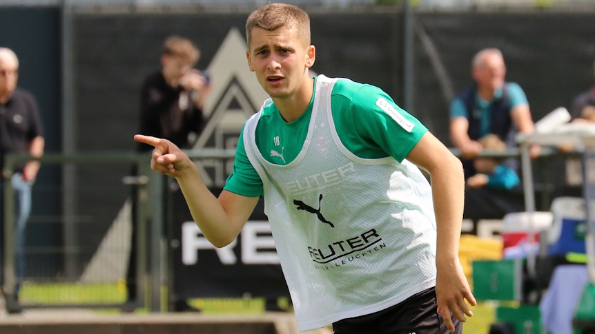 Oscar Fraulo im Borussia-Training.