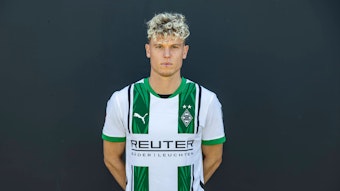 Robin Hack, Linksaußen von Fußball-Bundesligist Borussia Mönchengladbach in der Saison 2024/2025.