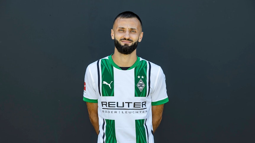 Franck Honorat, Rechtsaußen von Fußball-Bundesligist Borussia Mönchengladbach in der Saison 2024/2025.