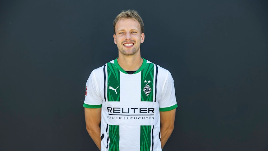 Marvin Friedrich, Innenverteidiger bei Fußball-Bundesligist Borussia Mönchengladbach in der Saison 2024/2025. Er trägt die Rückennummer 5.