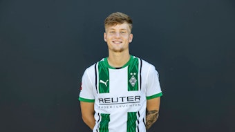 Luca Netz, linker Verteidiger von Fußball-Bundesligist Borussia Mönchengladbach in der Saison 2024/2025.