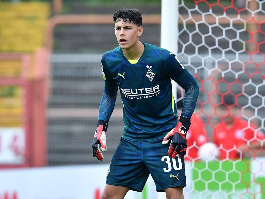 Maximilan Neutgens im Tor der U23 von Borussia Mönchengladbach.