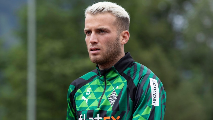 Jordan Beyer im Trainingslager von Borussia Mönchengladbach.