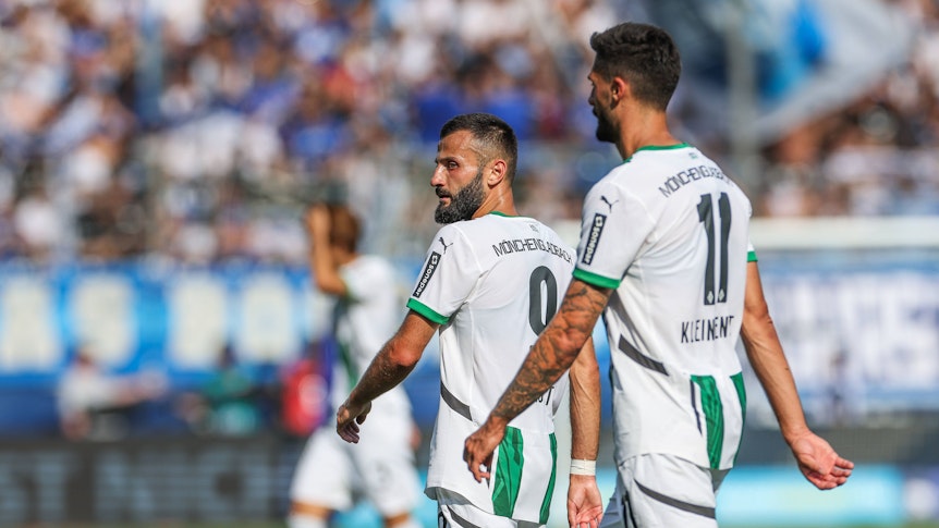 Tim Kleindienst und Franck Honorat auf dem Platz beim VfL Bochum.