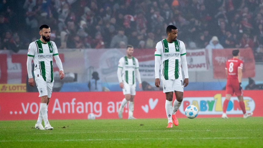 Franck Honorat und Alassane Plea sind niedergeschlagen.