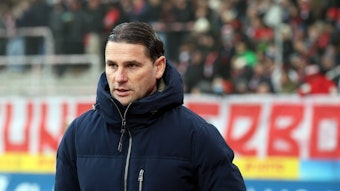 Gerardo Seoane beim Auswärtsspiel gegen den SC Freiburg.