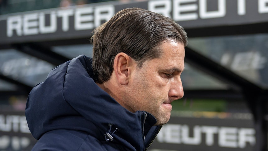 Gerardo Seoane auf dem Weg zum Interview.