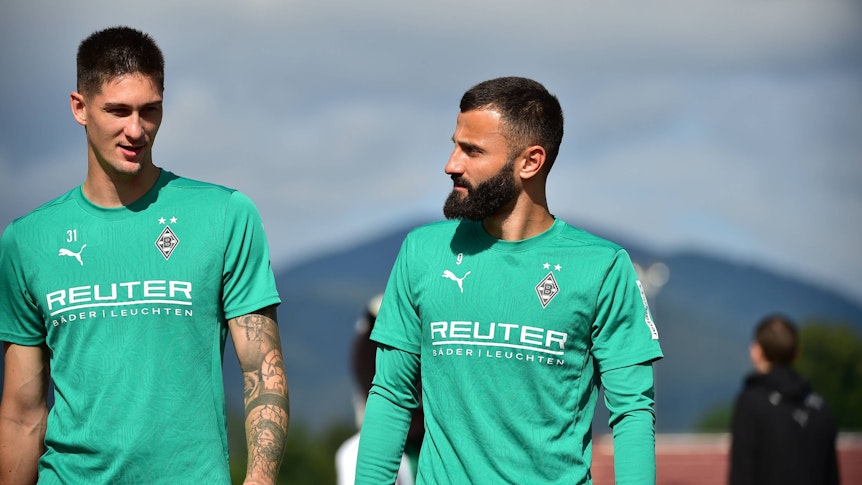 Tomas Cvancara und Franck Honorat im Trainingslager.