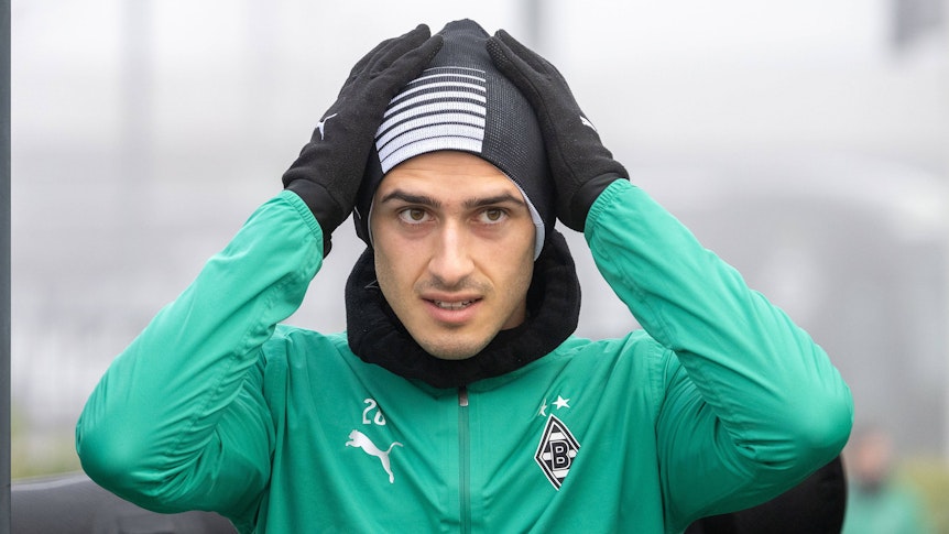 Grant-Leon Ranos in einer vorerst letzten Trainingseinheit mit Borussia Mönchengladbach.