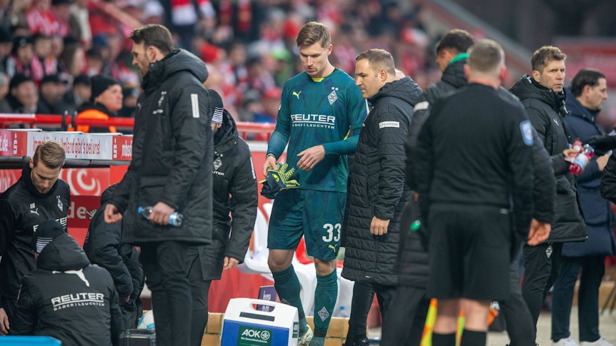 Moritz Nicolas nach seiner Auswechselung.