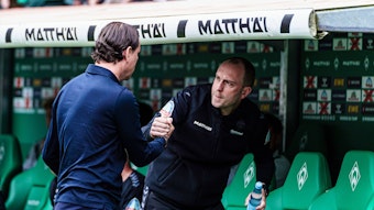 Gerardo Seoane und Ole Werner schlagen ein.