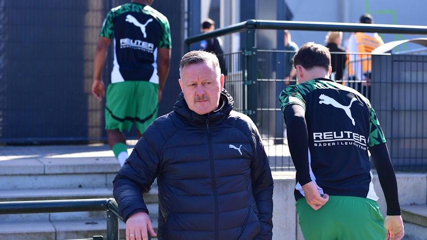 Roland Virkus bei einem Testspiel von Borussia Mönchengladbach.