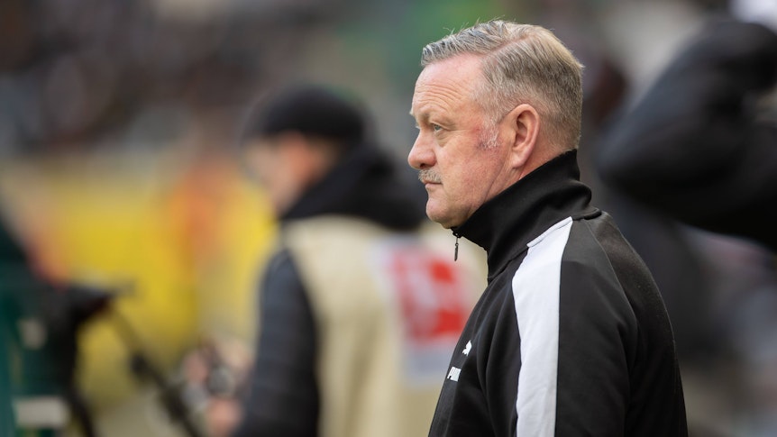 Roland Virkus vor dem Spiel gegen RB Leipzig.