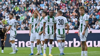 Spieler von Borussia Mönchengladbach sind ratlos.