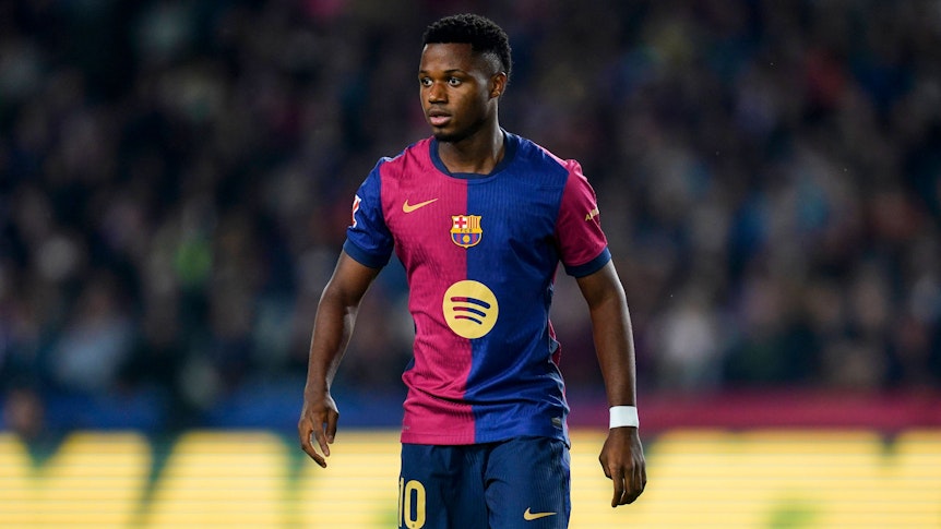 Ansu Fati im Trikot von Barcelona.