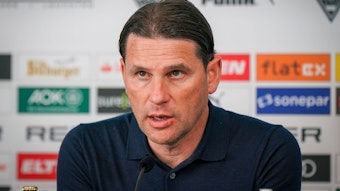 Gerardo Seoane auf der Pressekonferenz.