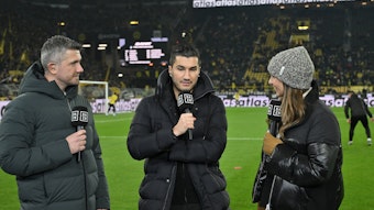 DAZN-Experte Sebastian Kneißl im Gespräch mit Nuri Sahin.