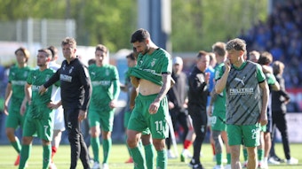 Spieler von Borussia Mönchengladbach sind frustriert.