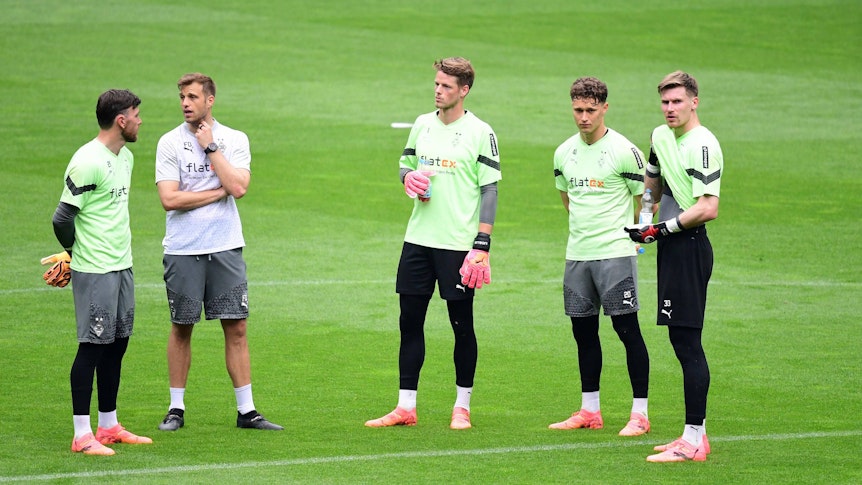 Torhüter von Borussia Mönchengladbach beim Training.