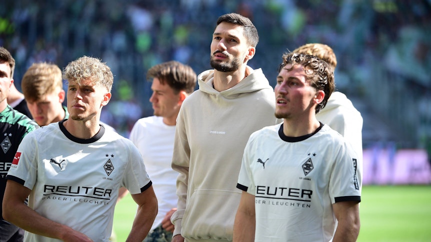 Tim Kleindienst nach dem Spiel gegen Wolfsburg in privaten Klamotten.