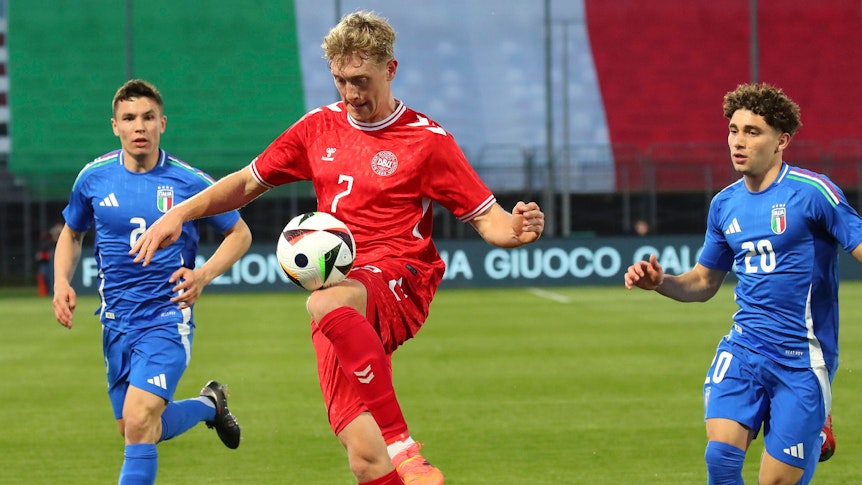 Oliver Sörensen beim U-21-Match gegen Italien am 24. März 2025.