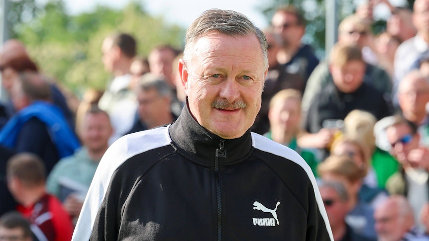 Roland Virkus bei einem Testspiel von Borussia Mönchengladbach.