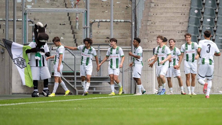 Jubel bei der U17 von Borussia Mönchengladbach.