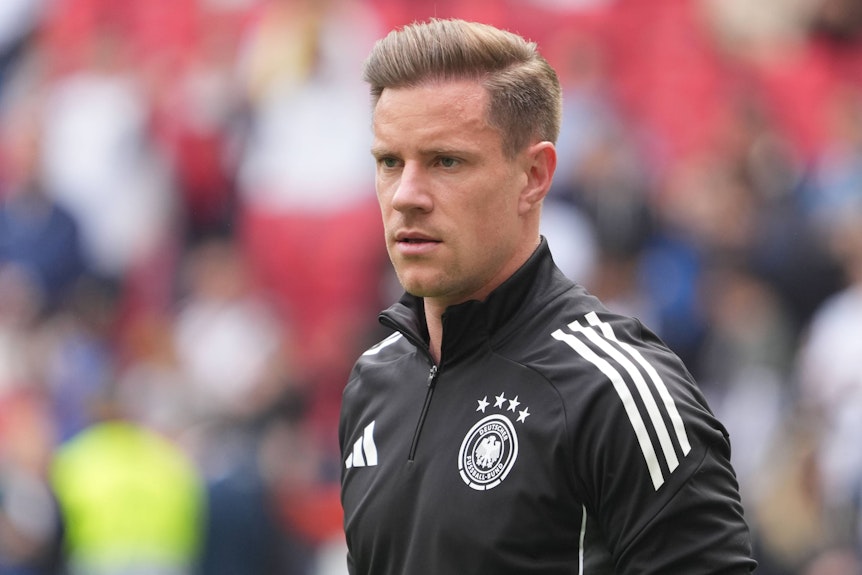 Marc-André ter Stegen am Sonntag (8. Juni 2025) beim Länderspiel zwischen Deutschland und Frankreich.
