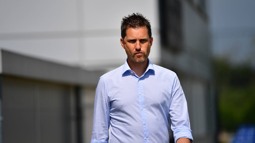 Mirko Sandmöller auf dem Weg zum Training.