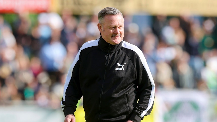 Roland Virkus bei einem Testspiel von Borussia Mönchengladbach.