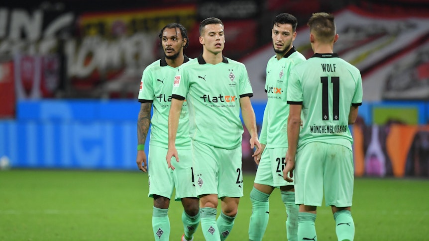 Spieler von Borussia Mönchengladbach sind frustriert.