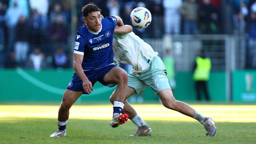 U23-Neuverpflichtung Kemal Cirpan beim Finale des DFB-Pokals der Junioren am 23. Mai 2025.
