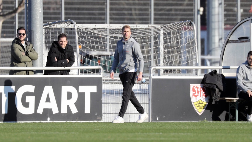 Oliver Kirch und Mirko Sandmöller bei einem Spiel der U19 von Borussia Mönchengladbach.