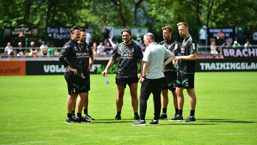 Das Trainer-Team von Borussia Mönchengladbach aus der Saison 2022/23.