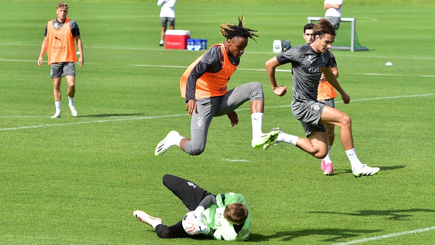 Borussia Mönchengladbach beim Training.