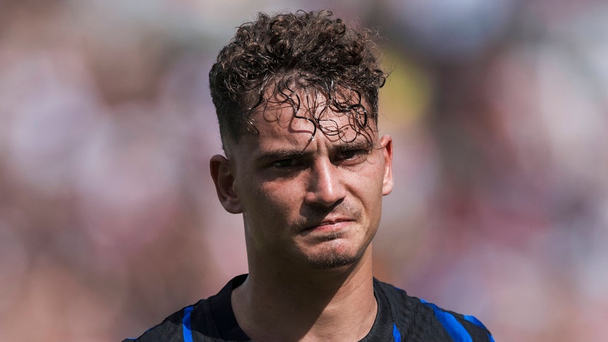 Sebastiano Esposito bei einem Spiel von Inter Mailand.