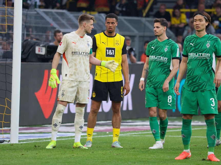 Jonas Omlin im Spiel bei Borussia Dortmund.